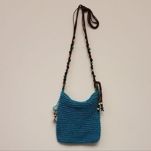 SUN "N" SAND Natural Crochet Crossbody Bag